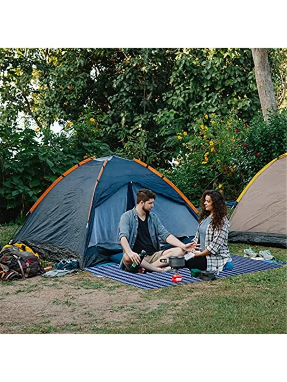 Waterproof Beach Blanket Sandproof Picnic Mat Foldable Outdoor Camping 59x71
